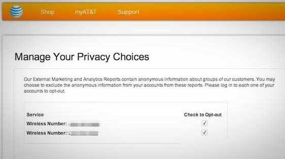 nsa opt out AT&T - all that nerdy stuff